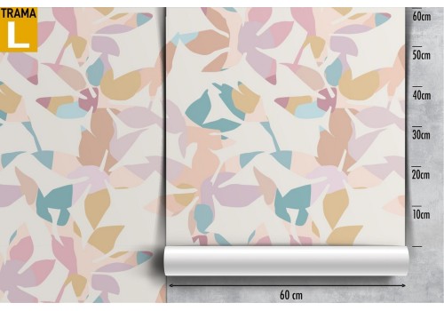 Wallpaper stylized leaves nature minimal pattern. 2