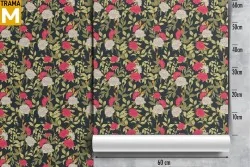 Vintage Nature Flowers Wallpaper