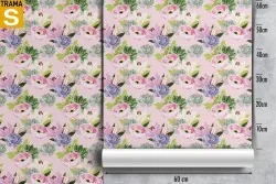 Carta da Parati Design e Stili Flora e Fauna Fiori Natura