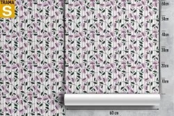 Carta da Parati Design e Stili Flora e Fauna Fiori Natura Righe e Onde