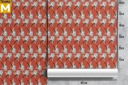 Stylized Nature Flowers Wallpaper