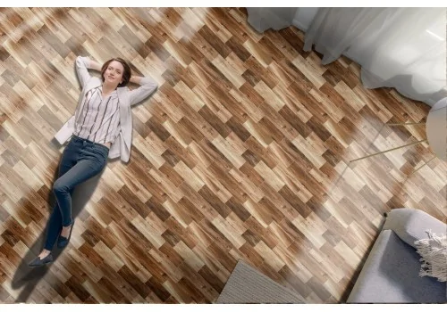 Carta da Parati superficie effetto parquet.