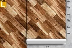 Carta da Parati superficie effetto parquet.