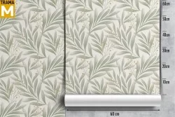 Modern Nature Leaves Wallpaper