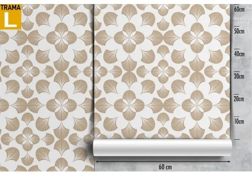 Damask vintage pattern geometric wallpaper. 2