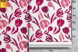 Modern nature stylized holes wallpaper.