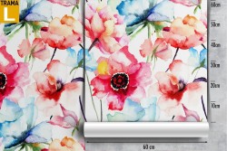 Modern decoration floral wallpaper pattern.