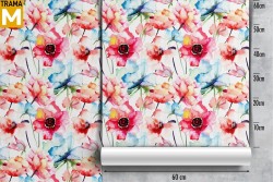 Modern Nature Flowers Wallpaper