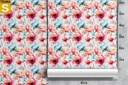 Carta da Parati Design e Stili Flora e Fauna Fiori Natura Moderna