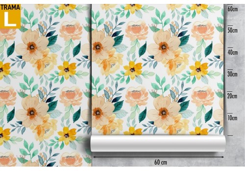 Wallpaper decoration flowers nature pattern. 2