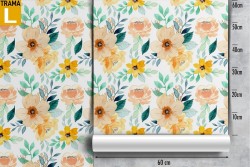 Wallpaper decoration flowers nature pattern.