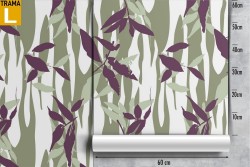 Modern design wallpaper nature leaves.