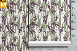 Modern Nature Leaves Wallpaper