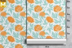 Carta da Parati Fiori Moderna Natura