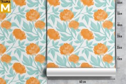 Modern Nature Flowers Wallpaper