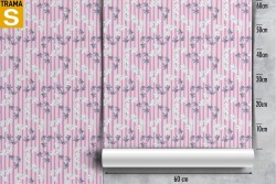 Wallpaper Design and Styles Flora and Fauna Modern Flowers Nature Stripes and Waves