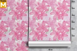 Carta da Parati Fiori Foglie Moderna Natura