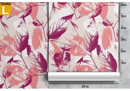 Modern autumn leaves nature pattern wallpaper. 2