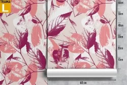 Modern autumn leaves nature pattern wallpaper.