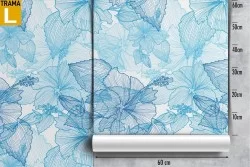 Abstract flower wallpaper modern design.
