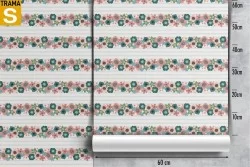 Carta da Parati Design e Stili Flora e Fauna Fiori Natura Righe e Onde