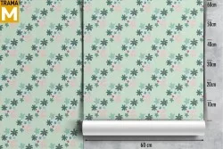 Stylized Nature Flowers Wallpaper