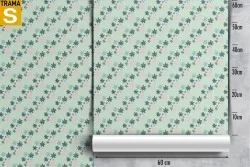 Wallpaper Design and Styles Flora and Fauna Stylized Nature Flowers