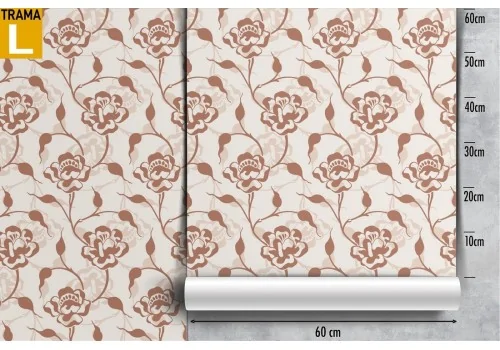 Vintage stylized roses wallpaper flower pattern. 2