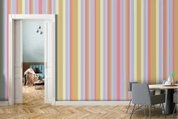 Carta da Parati decorazione righe anni '70.