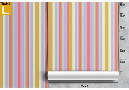 '70s stripes wallpaper decoration. 2