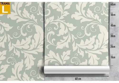 Stylized leaves vintage pattern wallpaper. 2