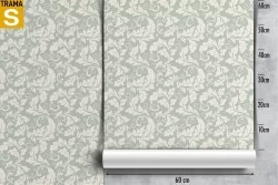 Carta da Parati Flora e Fauna Design e Stili Foglie Natura Stilizzata Vintage