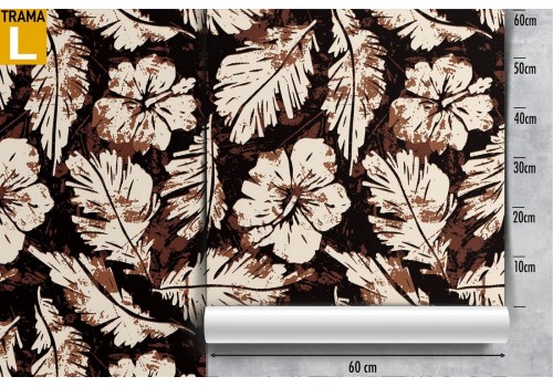 Autumn leaves nature modern pattern wallpaper. 2