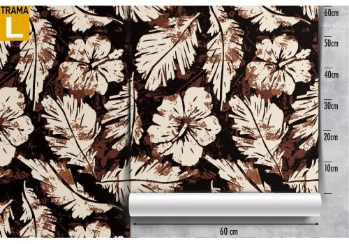 Autumn leaves nature modern pattern wallpaper. 2