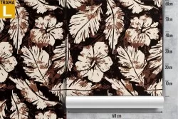 Carta da Parati foglie autunno natura pattern moderno.