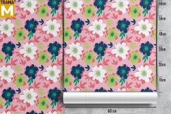 Carta da Parati Fiori Moderna Natura Stilizzata