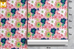 Modern Flowers Wallpaper Stylized Nature