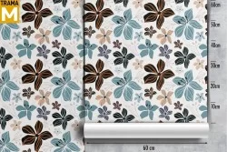 Carta da Parati Fiori Moderna Natura Stilizzata