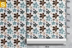 Carta da Parati Design e Stili Flora e Fauna Fiori Moderna Natura Stilizzata