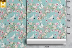 Wallpaper Animals Flowers Nature Vintage