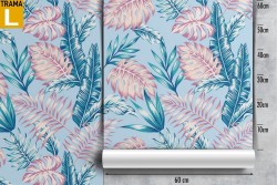 Carta da Parati foglie design moderno natura pattern tropicale.