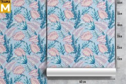 Modern Tropical Nature Leaves Wallpaper