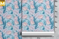 Modern Tropical Nature Leaves Wallpaper