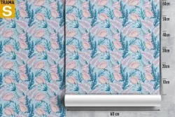 Carta da Parati Design e Stili Flora e Fauna Foglie Moderna Natura Tropicale