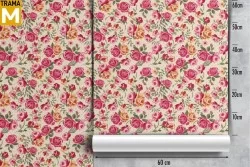 Vintage Nature Flowers Wallpaper