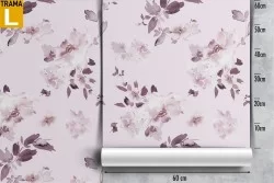 Wallpaper flowers modern design nature pattern.