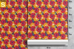 Wallpaper Design and Styles Flora and Fauna Modern Stylized Nature