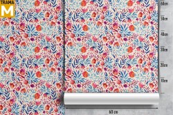 Carta da Parati Fiori Natura Stilizzata