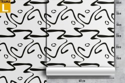 Wallpaper with abstract lines and waves modern pattern.
