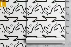 Wallpaper with abstract lines and waves modern pattern.